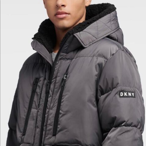DKNY Multi Pocket Hooded Parka MSRP $325